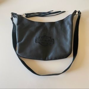 Harley Davidson Leather Shoulder Hobo Bag